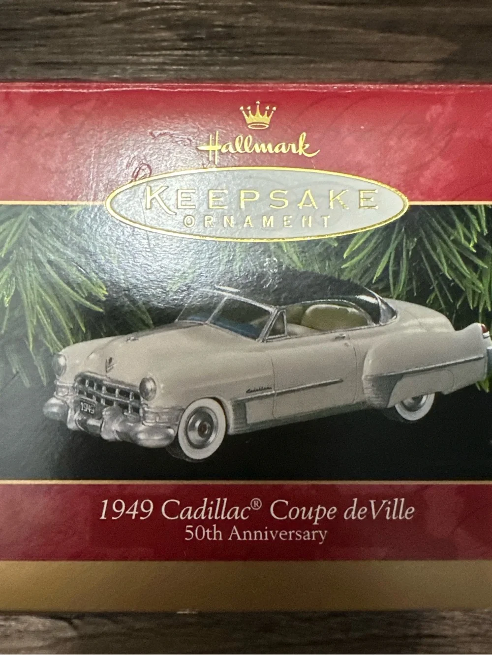 Hallmark Keepsake Ornament, 1949 Cadillac Coupe De Ville, 50th Anniversary